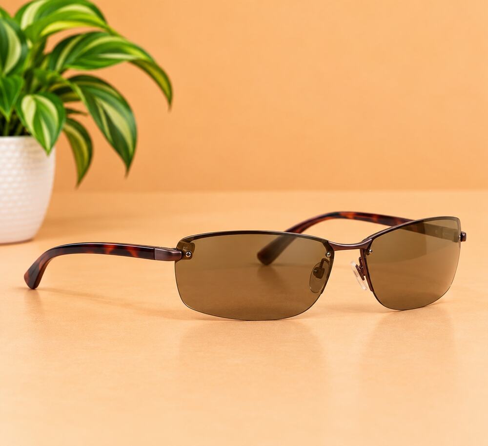NWT Maui Jim Unisex Polarized Rimless Sunglasses, Medium